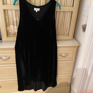 Lou & grey NWT black velvet dress!